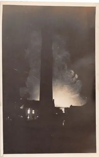 Eisenach Brennendes Fabrikgebäude Fotokarte ngl 181.560