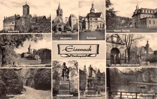 Eisenach Mehrbildkarte ngl 181.598