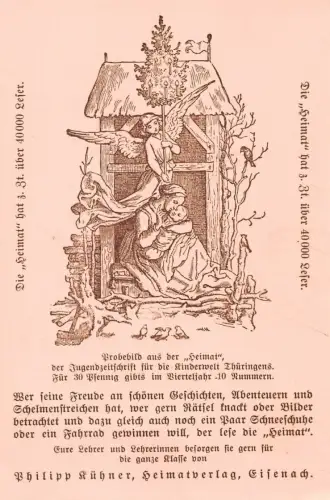 Eisenach Karte Jugendzeitschrift "Die Heimat" ngl 181.622