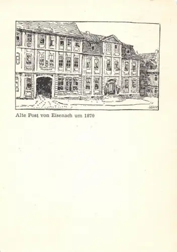 Eisenach Privatganzsache, Briefmarkenausstellung, Alte Post gl1967 181.617