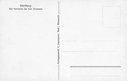 Eisenach - Wartburg Die Kemenate d. h. Elisabeth ngl 181.657