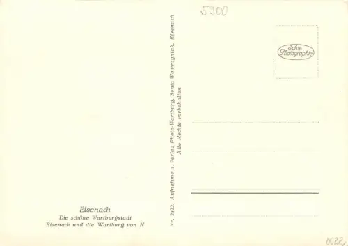 Eisenach Panorama mit Wartburg ngl 181.630