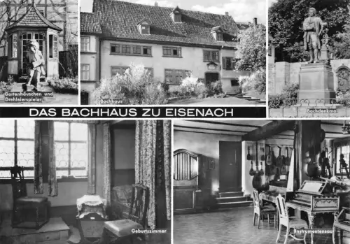 Eisenach Bachhaus Mehrbildkarte mit Eintrittskarte ngl 181.67
