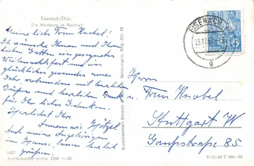 Eisenach - Wartburg im Raureif gl1957 181.669