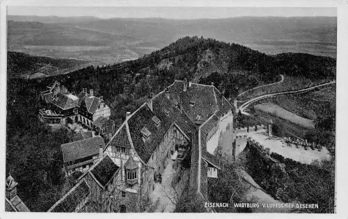Eisenach - Wartburg vom Luftschiff gesehen ngl 181.668
