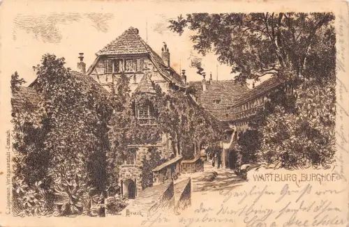 Eisenach - Wartburg Burghof gl1900 181.678