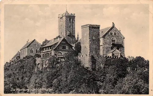 Eisenach - Wartburg von Süd-Westen gl1936 181.700