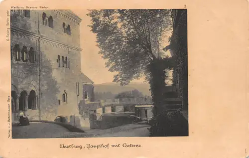 Eisenach - Wartburg Haupthof mit Cisterne ngl 181.679