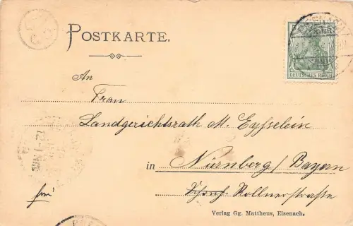 Eisenach - Wartburg Burghof mit Brunnen gl 181.715