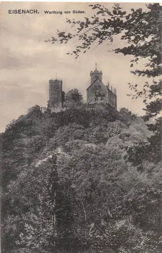 Eisenach - Wartburg von Süden gl1918 181.717