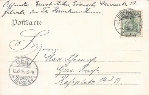 Eisenach - Wartburg Sängersaal gl1904 181.707