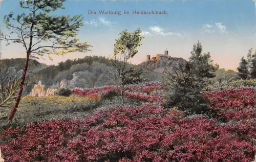 Eisenach - Wartburg im Heideschmuck feldpgl1915 181.746