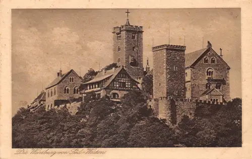 Eisenach - Wartburg von Süd-Westen gl1923 181.755