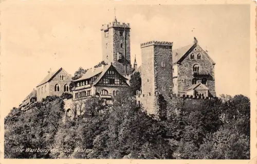 Eisenach - Wartburg von Süd-Westen gl1937 181.753