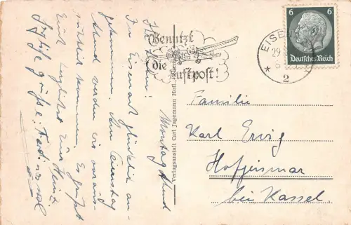 Eisenach - Wartburg von Süd-Westen gl1937 181.753