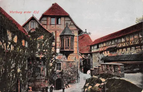 Eisenach - Wartburg Erster Burghof gl1921 181.763