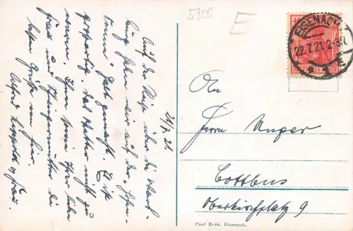 Eisenach - Wartburg Erster Burghof gl1921 181.763