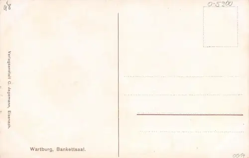 Eisenach - Wartburg Bankett-Saal ngl 181.777