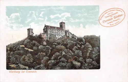 Eisenach - Wartburg Panorama, mit Werbezudruck ngl 181.789