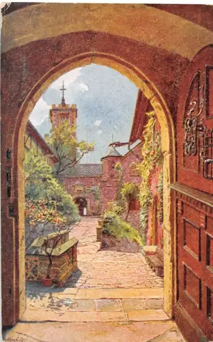 Eisenach - Wartburg Künstlerkarte sign., Eingang gl1939 181.796