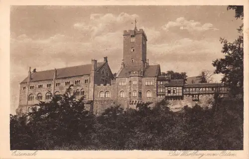 Eisenach - Wartburg von Osten, mit Zudruck ngl 181.812