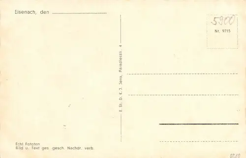Eisenach - Wartburg Gesamtansicht ngl 181.827