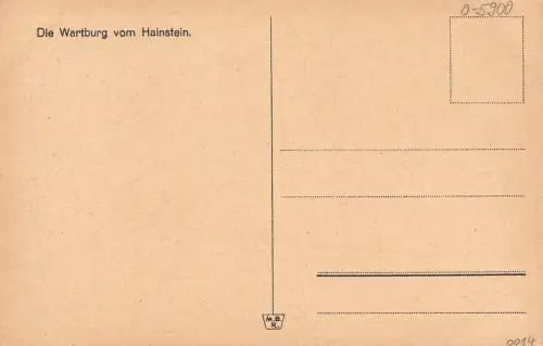 Eisenach - Wartburg vom Hainstein ngl 181.829