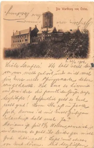 Eisenach - Wartburg von Osten gl1906 181.857