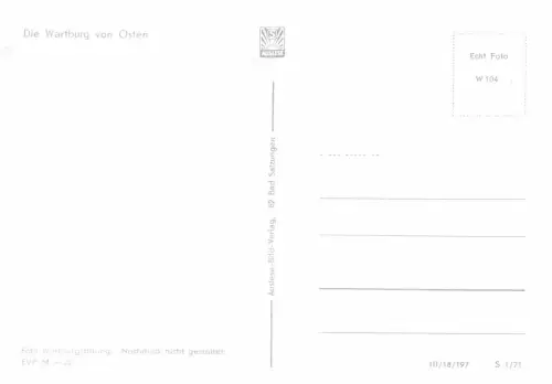 Eisenach - Wartburg von Osten ngl 181.893