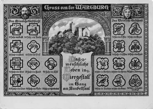 Eisenach - Wartburg Das menschl. Leben in Tiergestalt ngl 181.874