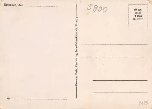 Eisenach - Wartburg Das menschl. Leben in Tiergestalt ngl 181.874