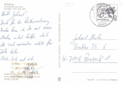 Eisenach - Wartburg Westfassade gl 181.888