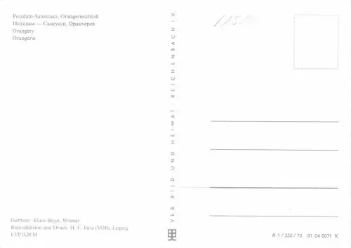 Potsdam - Sanssouci Orangerieschloß ngl 181.919