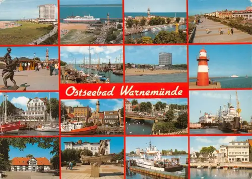 Rostock Warnemünde Mehrbildkarte gl1991 181.957