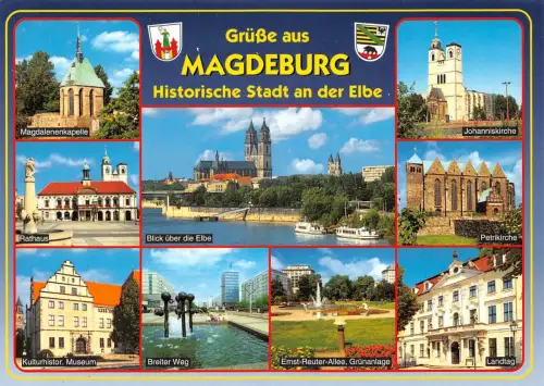 Magdeburg Mehrbildkarte ngl 181.979
