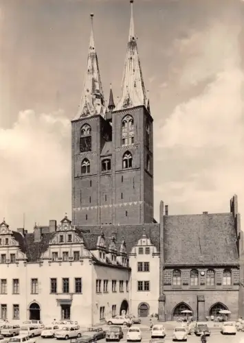 Stendal Marktplatz mit Marienkirche ngl 181.981