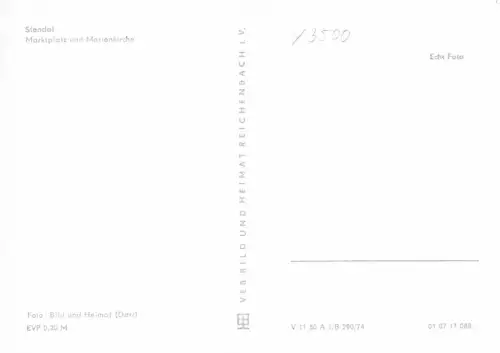 Stendal Marktplatz mit Marienkirche ngl 181.981