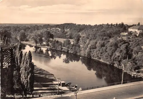 Halle (Saale) Blick zum Pädagogischen Institut gl1961 182.007
