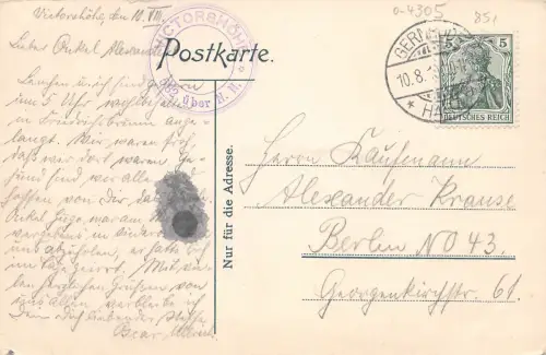 Viktorshöhe im Harz gl1910 182.018