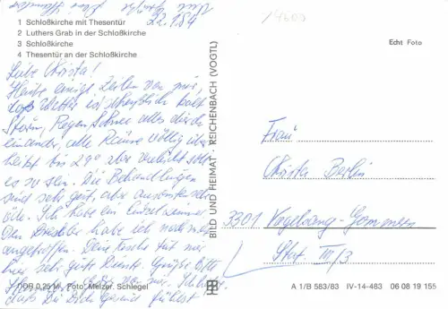 Wittenberg Mehrbildkarte gl1984 182.032