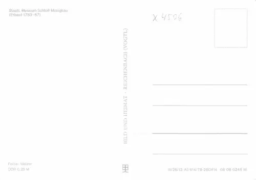 Mosigkau Schloß Mehrbildkarte ngl 182.031