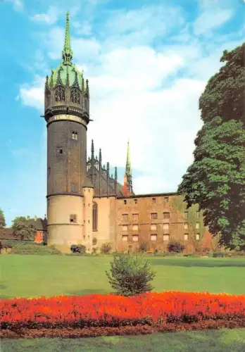 Wittenberg Am Schloß mit Schloßkirche ngl 182.044