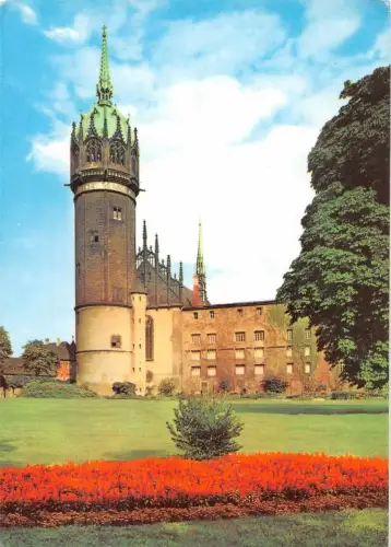 Wittenberg Am Schloß mit Schloßkirche ngl 182.043