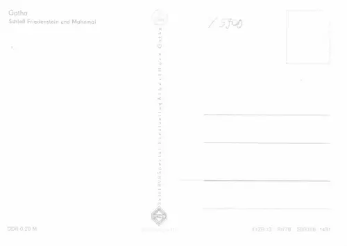 Gotha Schloß Friedenstein und Mahnmal ngl 182.102