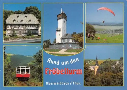 Oberweißbach Fröbelturm Mehrbildkarte gl 182.122