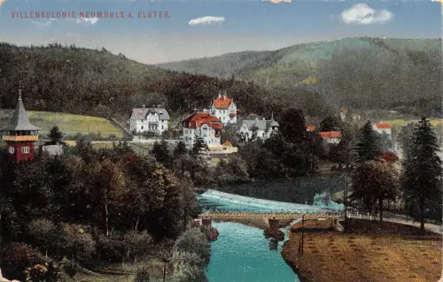 Neumühle an der Elster Villenkolonie feldpgl1915 182.126