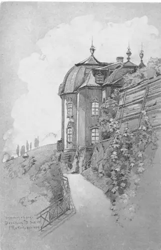 Dornburg a. Saale Das Rokokoschloß Künstlerkarte ngl 182.137
