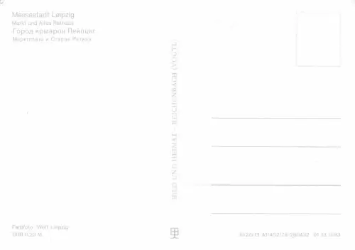 Leipzig Markt und Altes Rathaus ngl 182.146