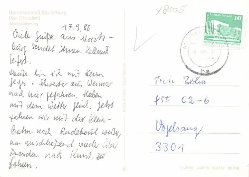 Moritzburg Abendstimmung gl1988 182.196