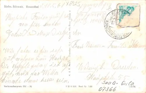 Rosenthal (Sächsische Schweiz) Panorama gl1961 182.234